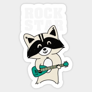 Rock star trash panda Sticker